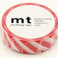 mt Washi Japanese Masking Tape Stripe , 15 mm x 10 mtrs Shade - Red, ( Pack Of 1 )