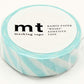 mt Washi Japanese Masking Tape Stripe , 15 mm x 10 mtrs Shade - Mint Blue, ( Pack Of 1 )