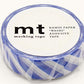 mt Washi Japanese  Masking Tape Stripe, 15 mm x 10 mtrs Shade - Blue, (Pack of 1)