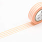 mt Washi Japanese Masking Tape Borders , 15 mm x 10 mtrs Shade - Peachcream, ( Pack Of 1 )