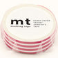 mt Washi Japanese Masking Tape Borders, 15 mm x 10 mtrs Shade - Framboise, (Pack of 1)