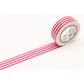 mt Washi Japanese Masking Tape Borders, 15 mm x 10 mtrs Shade - Framboise, (Pack of 1)