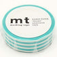 mt Washi Japanese Masking Tape Borders , 15 mm x 10 mtrs Shade - Soda, ( Pack Of 1 )