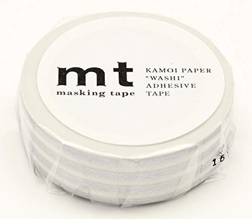 mt Washi Japanese Masking Tape Borders , 15 mm x 10 mtrs Shade - Silver, ( Pack Of 1 )