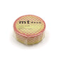 mt Washi Japanese Masking Tape , 15mm x 7 mtrs Shade - Pop Dot Yellow