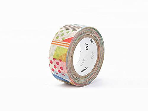 mt Washi Japanese Masking Tape Kids Series,Shade - Peta Peta 15 mm x 7 mtrs, (Pack of 1)