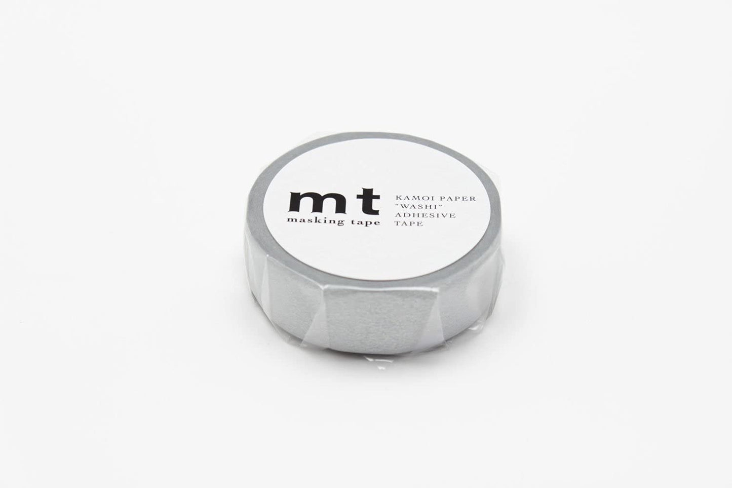 mt Washi Japanese Masking Tape Solid Colour , Shade - Silver, 15 mm x 10 mtrs ( Pack Of 1 )