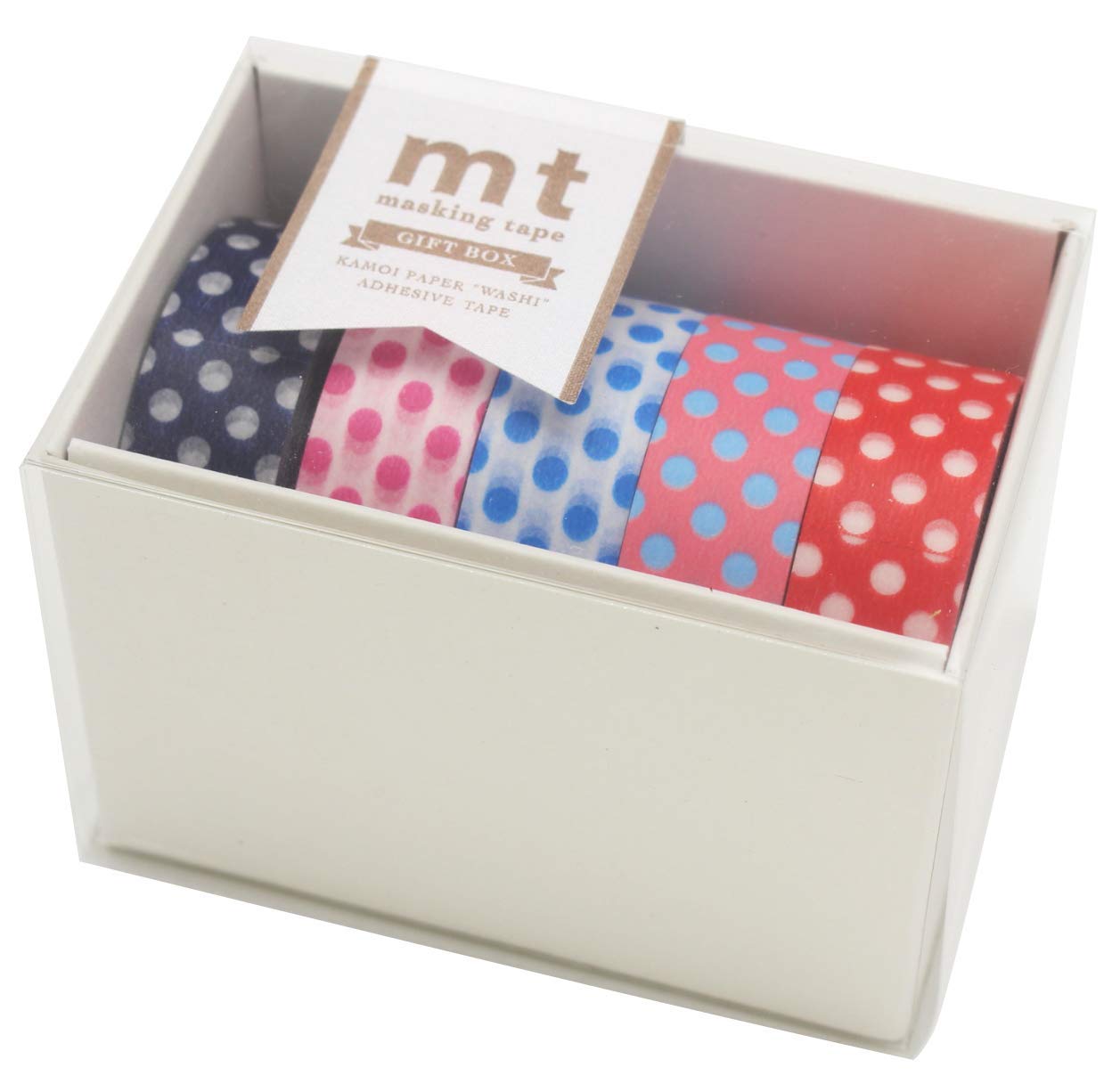 MT Washi Masking Tape Gift Box, 15 mm x 10 mtrs Shade - POP2, (Pack of 5)