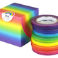 mt Washi Japanese-Masking Tape , 6 mm x 10 mtrs Shade - Rainbow, ( Pack Of 7 )