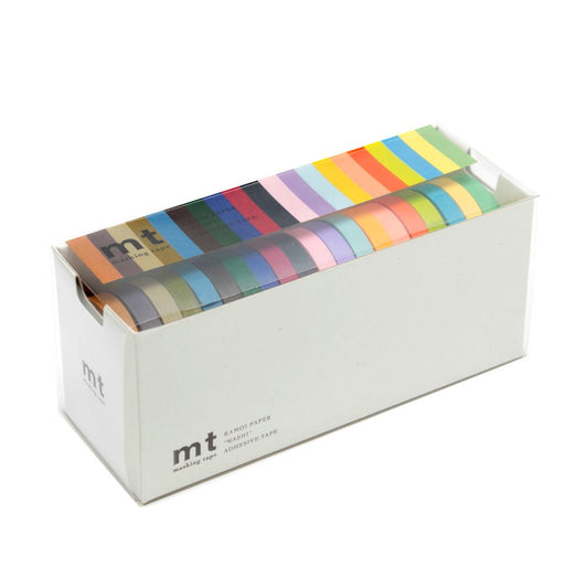 mt Washi Japanese Masking Tape, 7 mm x 10 mtrs Shade - Light & Dark, ( Pack Of 20 )