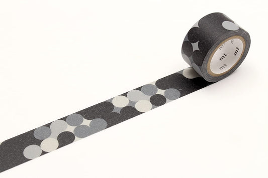 mt Washi Japanese Masking Tape, blackboard dot, 20mm x 5 mtrs