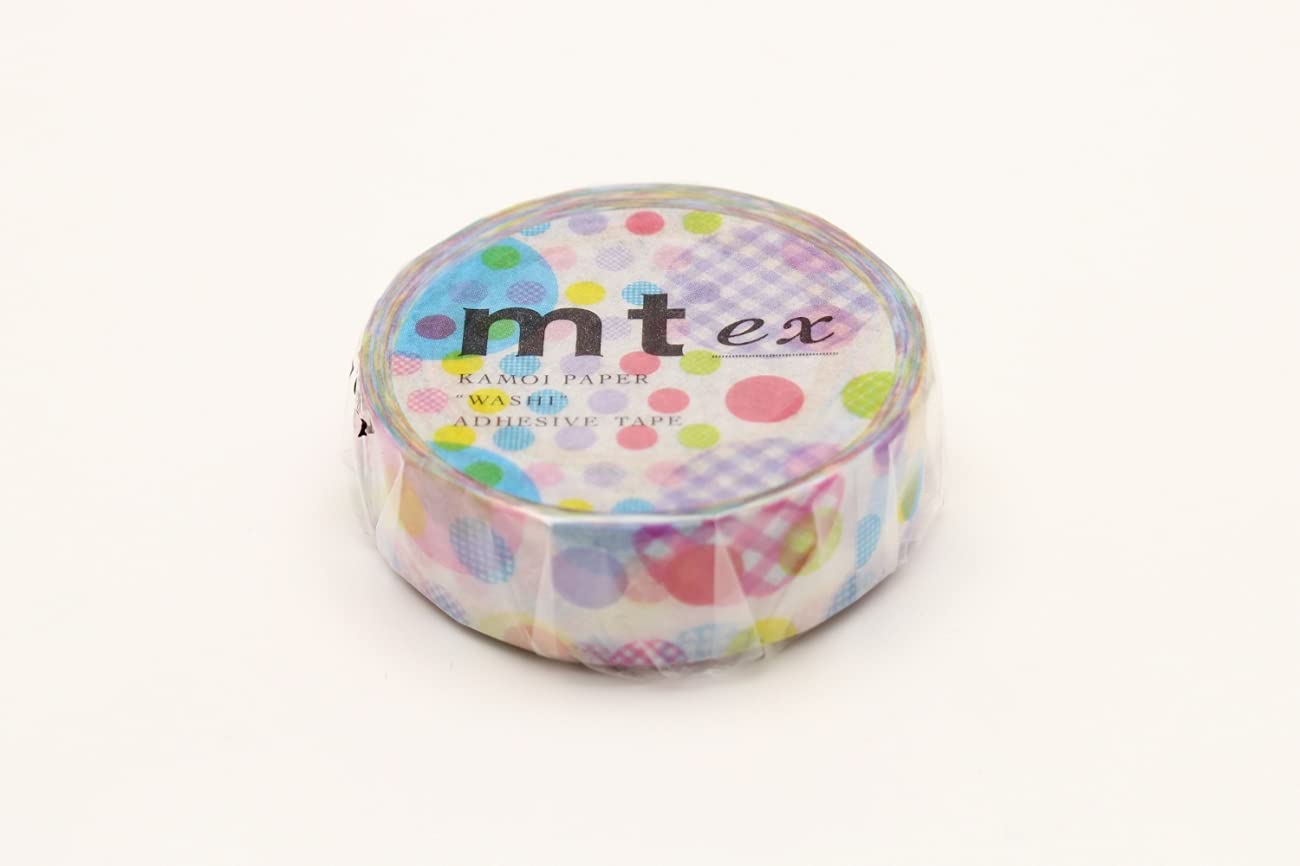 mt Washi Japanese Masking Tape EX Series, 15 mm x 10 mtrs Shade - Random Dot