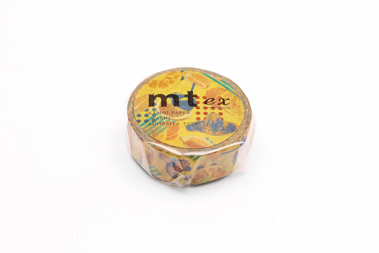 mt Washi Japanese Masking Tape EX Series, 15 mm x 7 mtrs Shade -Orange juice