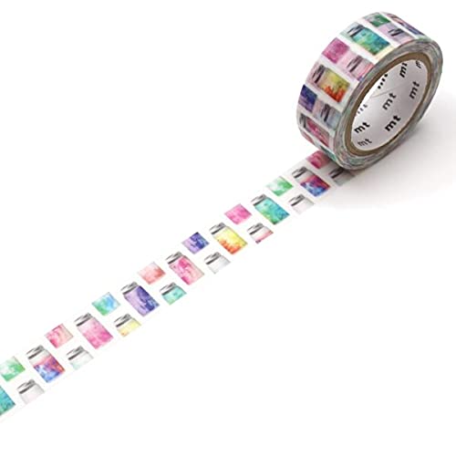 mt Washi Japanese Masking Tape , 15mm x 7 mtrs Shade - Colourful Jar