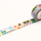 mt Washi Japanese Masking Tape EX Series, 20 mm x 10 mtrs Shade - Patchwork