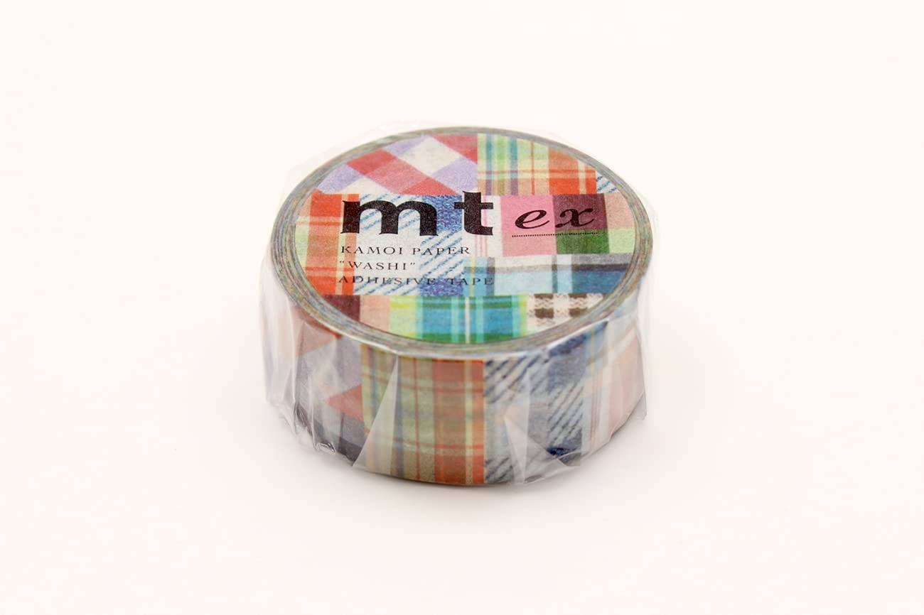 mt Washi Japanese Masking Tape EX Series, 20 mm x 10 mtrs Shade - Patchwork