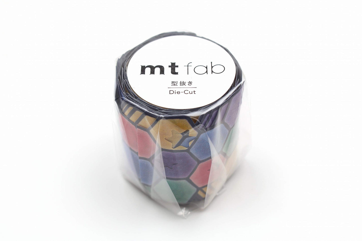 mt Washi Masking Tape Fab Die- Cut, Stars and Tiles, 45 mm x 3 mtrs (Pack of 1)