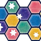 mt Washi Masking Tape Fab Die- Cut, Stars and Tiles, 45 mm x 3 mtrs (Pack of 1)