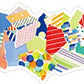 mt Washi Japanese Masking Tape Fab Die - Cut, Torn paper , 45 mm x 3 mtrs(Pack of 1)