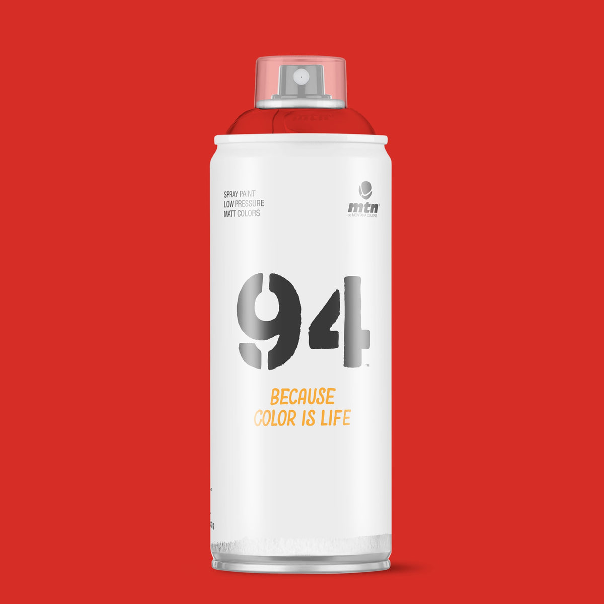 MTN 94 Low Pressure Spray Paints | DIY, Quick Drying, Matt finish, Porous, Non-porous, Metal, Wood, and Walls - 400ml - Blood Red Shade
