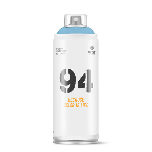 MTN 94 Low Pressure Spray Paints | DIY, Quick Drying, Matt finish, Porous, Non-porous, Metal, Wood, and Walls - 400ml - Hydra Blue Shade
