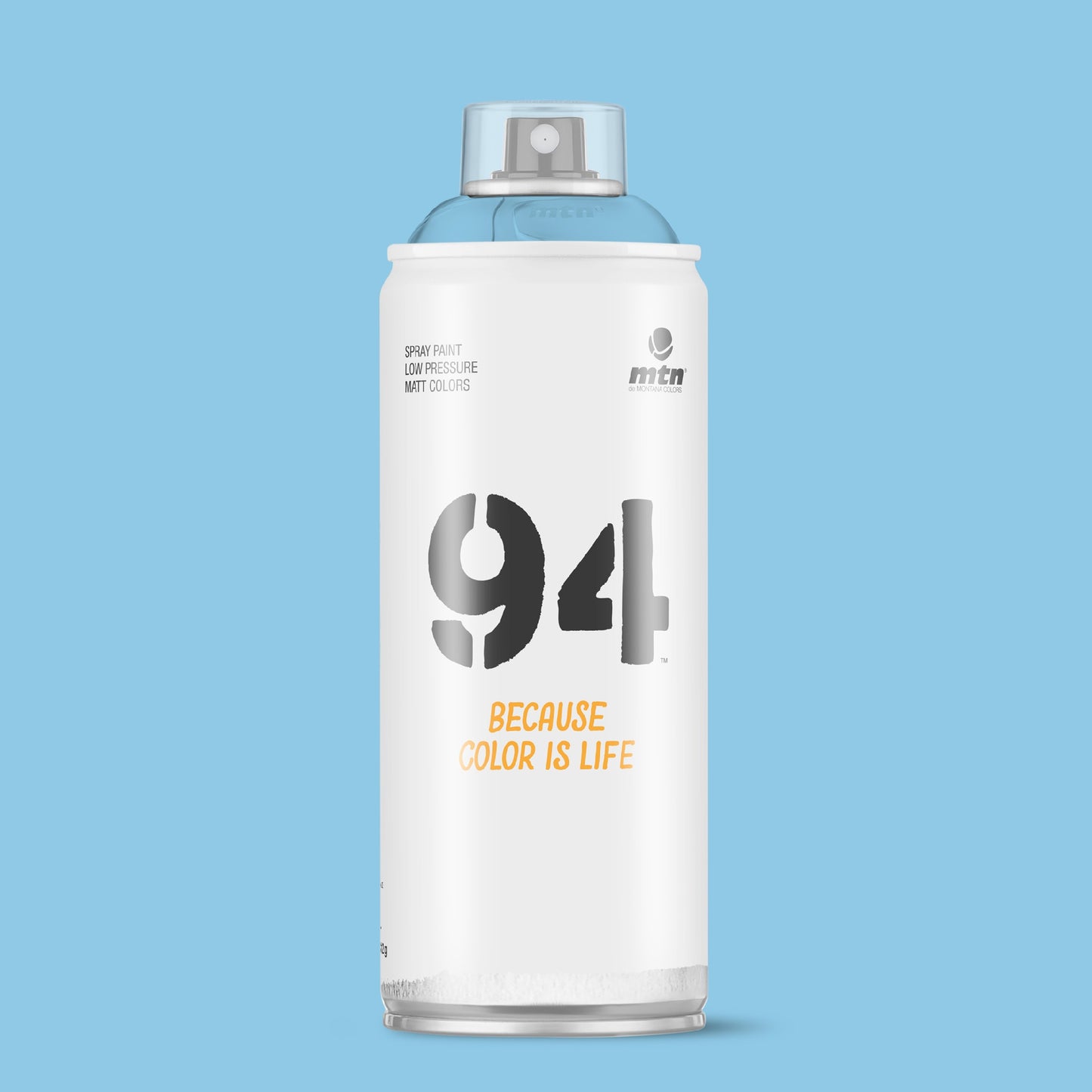 MTN 94 Low Pressure Spray Paints | DIY, Quick Drying, Matt finish, Porous, Non-porous, Metal, Wood, and Walls - 400ml - Hydra Blue Shade