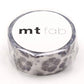 mt Washi Japanese Masking Tape Pearl Designs , 15 mm x 5 mtrs Shade - Hibiscus Navy Blue, ( Pack Of 1 )