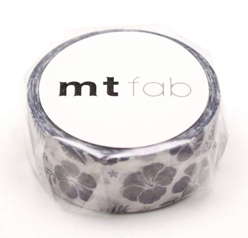 mt Washi Japanese Masking Tape Pearl Designs , 15 mm x 5 mtrs Shade - Hibiscus Navy Blue, ( Pack Of 1 )