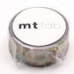 mt Washi Japanese Masking Tape Pearl Designs , 15 mm x 5 mtrs Shade - Quilling Flowers, ( Pack Of 1 )