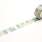 mt Washi Japanese Masking Tape Pearl Designs , 15 mm x 5 mtrs Shade - Tile Pastel, ( Pack Of 1 )