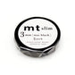 mt Washi Japanese Slim Masking Tape, Shade - Matte Black, 3 mm x 10 mtrs  (Pack of 3)