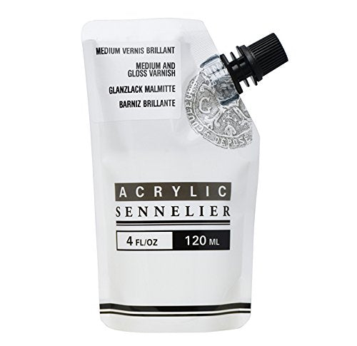 Sennelier Acrylic Gloss Medium and Varnish 120 ml Pouch