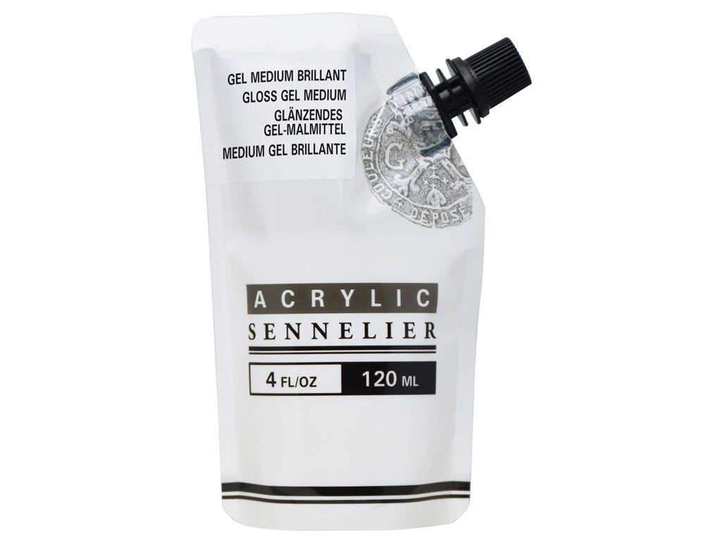 Sennelier Acrylic Gloss Gel Medium 120 ml Pouch