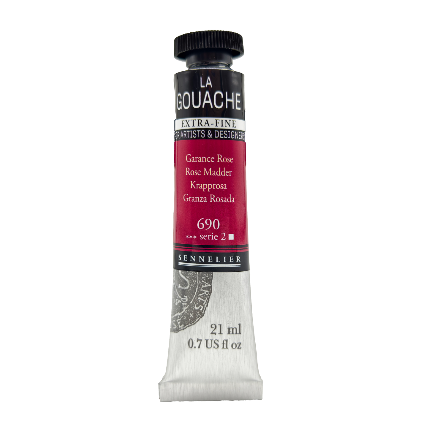 Sennelier Extra Fine Gouache Tube (21ml-0.7 fl oz) Rose Madder - S2| Ideal for Watercolor and Mixed Media Paper Pads also with Primed Canvas,Illustration boards