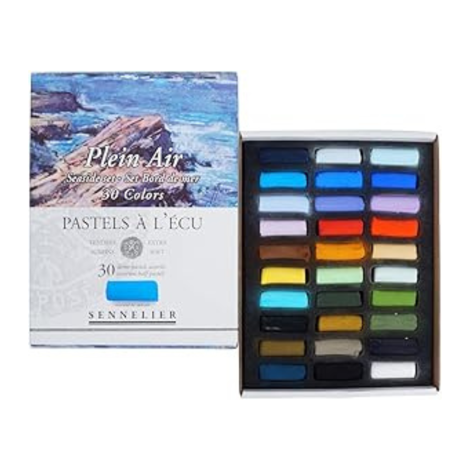 Set Pastelli A Olio Sennelier Half Stick - 30 Colori Tono Paesaggio, Alta Pigmentazione