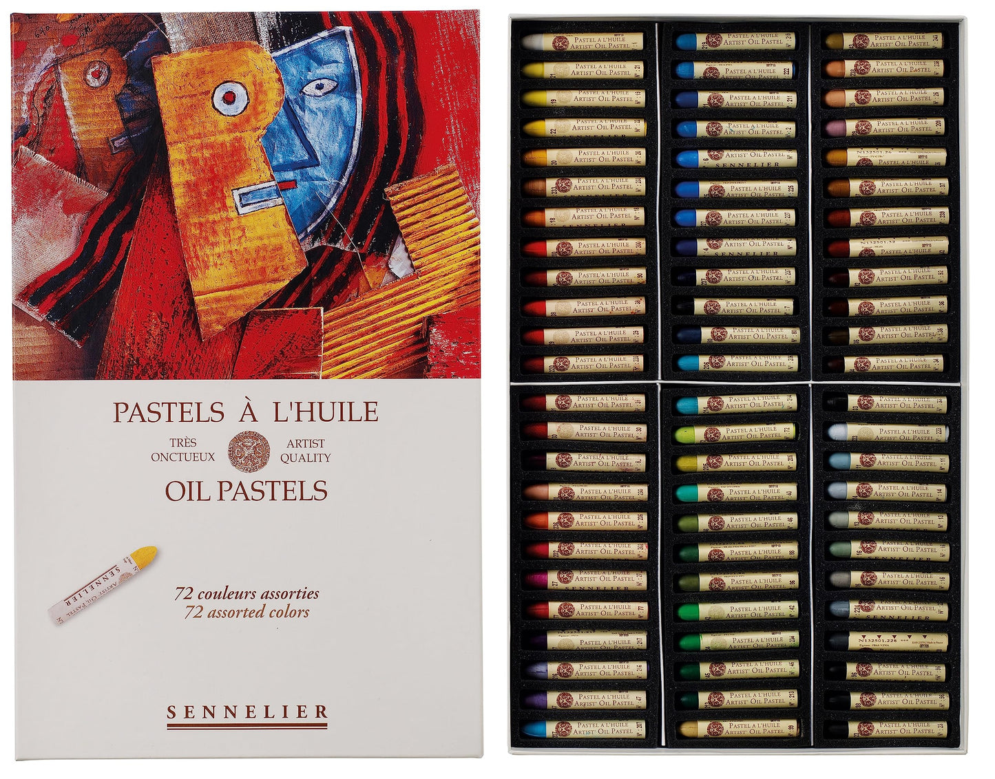 Sennelier Oil Pastel Assorted Set 72 Colors