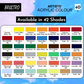 BRUSTRO Artists Acrylic Paint Tube | 40ml, Cad Red Hue |Non-Toxic, Water based, Inter Mixable, Ideal for Painting, Textured Effects on Canvas, Paper, Fine Art Student and Professionals