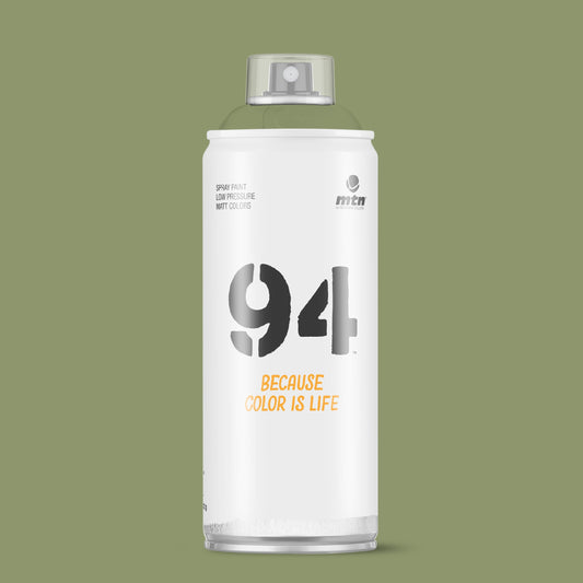 MTN 94 Low Pressure Spray Paints | DIY, Quick Drying, Matt finish, Porous, Non-porous, Metal, Wood, and Walls - 400ml - Thai Green Shade