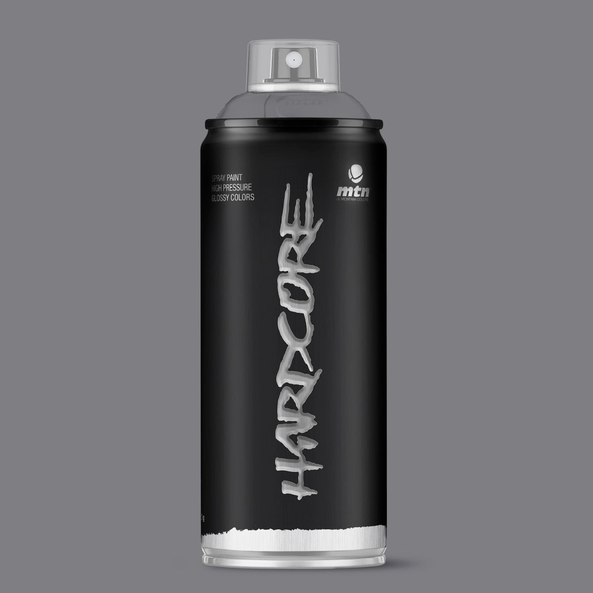MTN Hardcore High Pressure Spray Paints |DIY, Quick Drying with gloss finish for most surfaces like Porous, Non-porous, Metal, Wood, and Walls - 400ml Ripley Grey