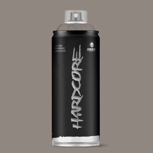 MTN Hardcore High Pressure Spray Paints |DIY, Quick Drying with gloss finish for most surfaces like Porous, Non-porous, Metal, Wood, and Walls - 400ml Nazgul Grey