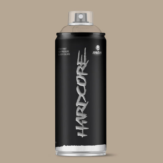 MTN Hardcore High Pressure Spray Paints |DIY, Quick Drying with gloss finish for most surfaces like Porous, Non-porous, Metal, Wood, and Walls - 400ml Regina Grey
