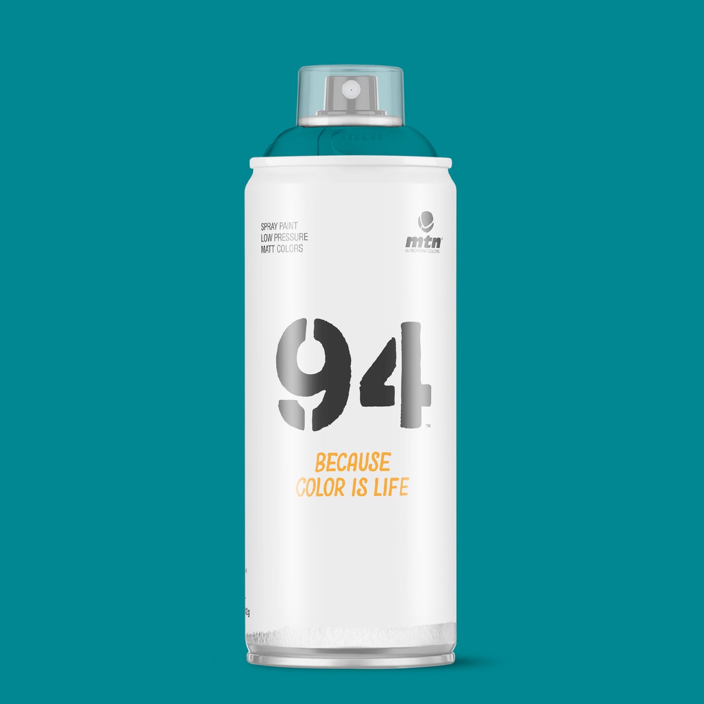 MTN 94 Low Pressure Spray Paints | DIY, Quick Drying, Matt finish, Porous, Non-porous, Metal, Wood, and Walls - 400ml - Turquoise Shade