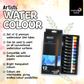 BRUSTRO Artist's Watercolour Paint | Set of 12 Colours X 12ML Tubes | Ideal for Landscape, Portrait, Paper, Painting, Artist, Professional watercolor, Transparent Colors, Painting Dry & Wet, Fine Art