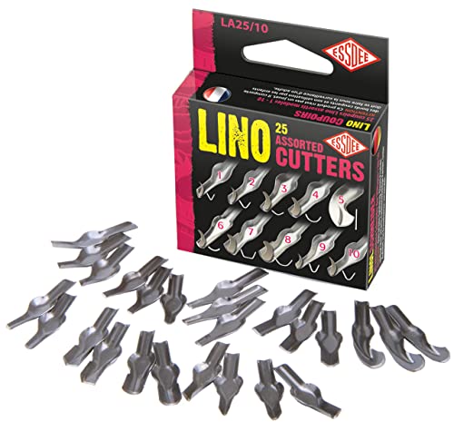 Essdee, Lino Cutters, Sizes 1-10, Box of 25 (LA25/10)