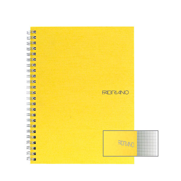 Fabriano Ecoqua A5 Spiral Bound Graph 5MM Notebook