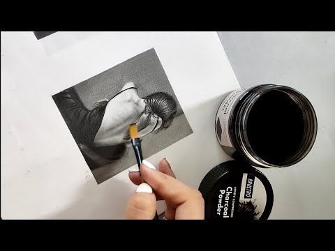 Brustro Artists' Compressed Charcoal Powder 100 ml