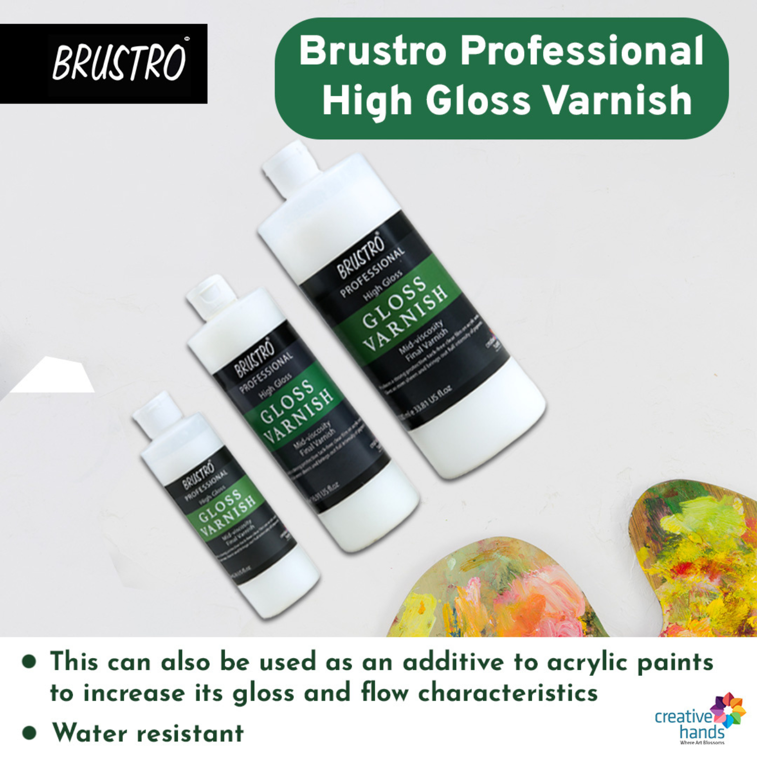 Brustro Professional High Gloss Varnish 200 Ml – BrustroShop