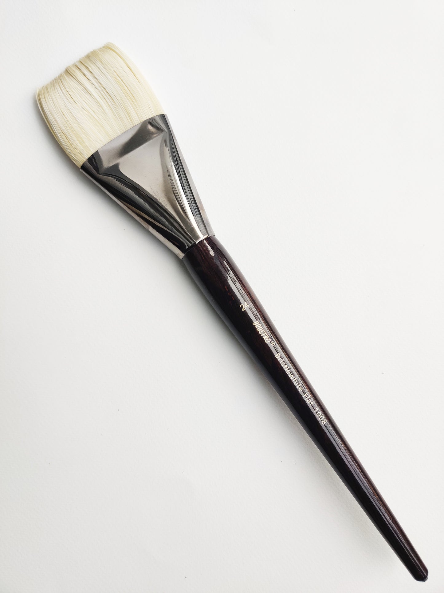 Brustro Artists Bristlewhite Flat Brush Series - 1008 - Brush No. 24 (for Oil & Acrylic)