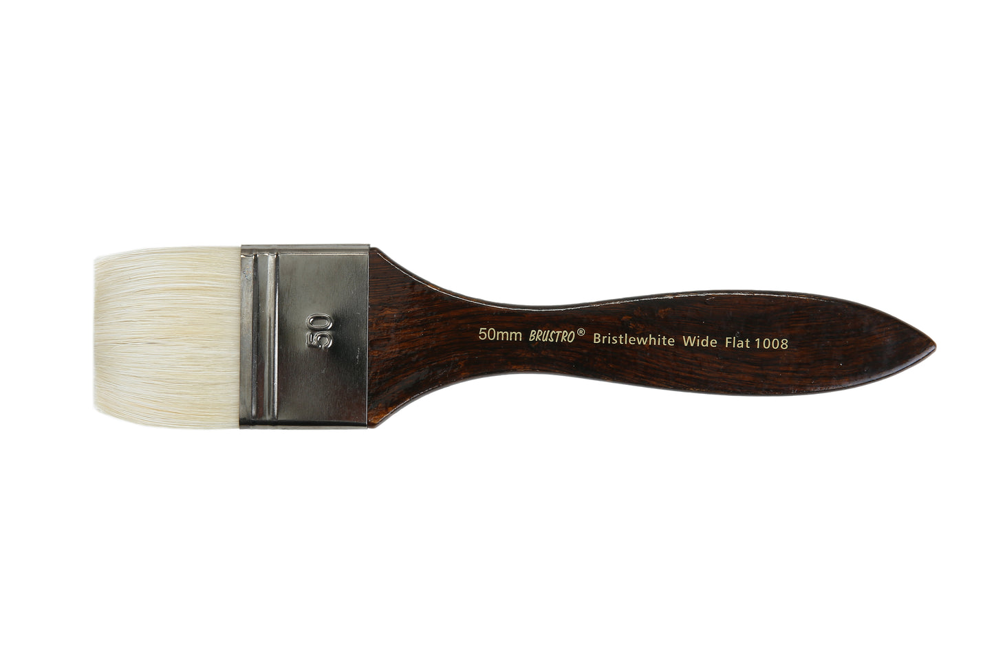 Brustro Artists Bristlewhite Flat Brush Series 1008 - Wide Brush, Size - 50mm (for Oil & Acrylic)