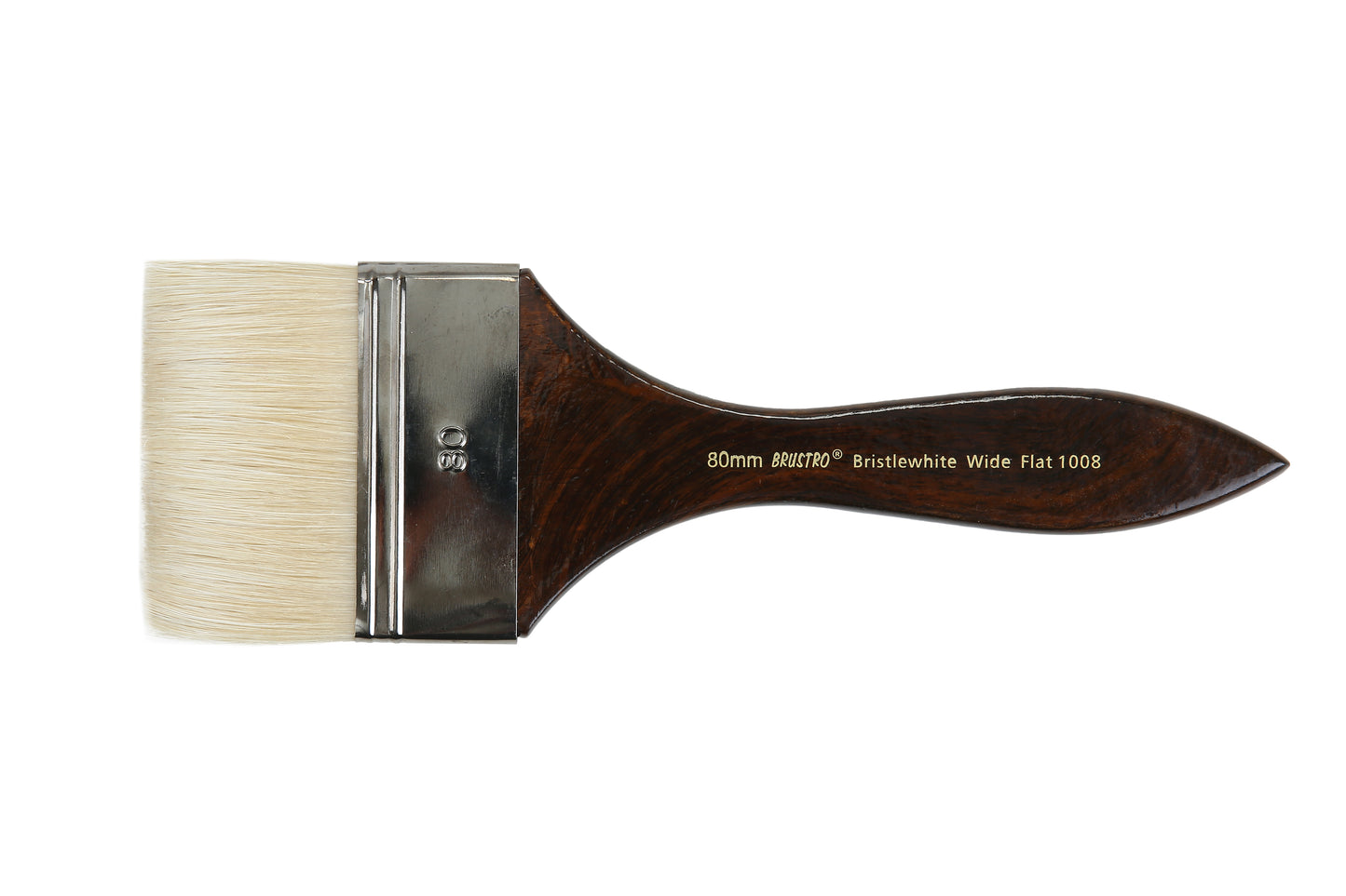 Brustro Artists Bristlewhite Flat Brush Series 1008 - Wide Brush, Size - 80mm (for Oil & Acrylic)